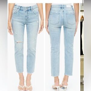 Womens Pistola Monroe‎ Crop straight leg Spring Light Wash stretch Jeans,…